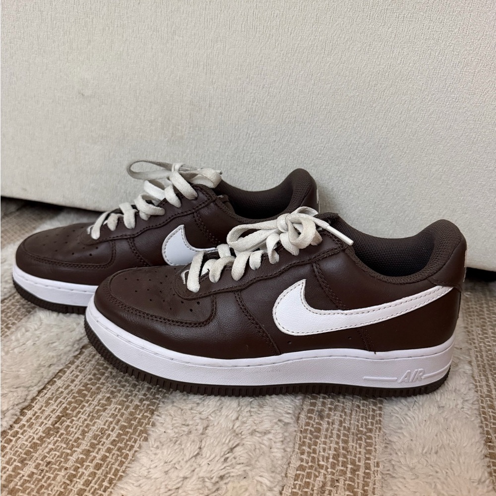 Nike Air Force 1 Low Men's Shoes - Brown/White